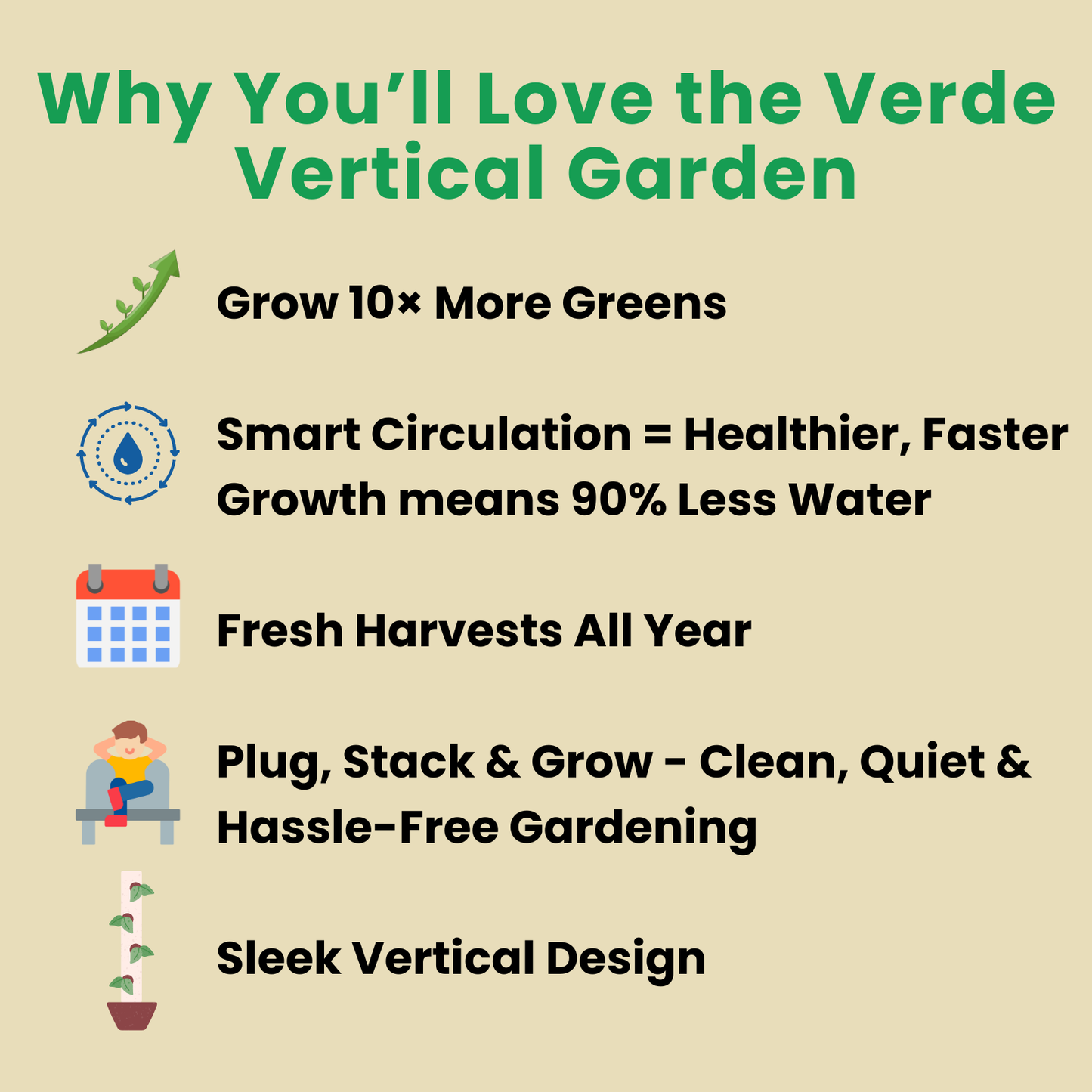 Verde Vertical Garden™ – Indoor Hydroponic Tower System (14 Layers, 70 Plant Sites) | Space-Saving Balcony & Apartment Garden
